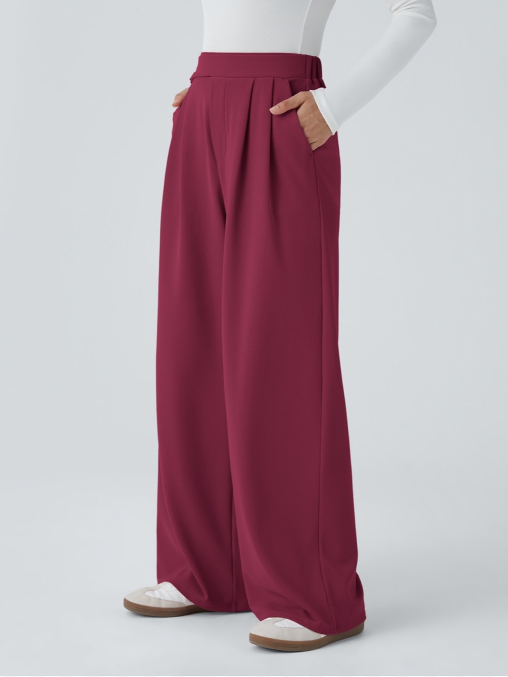 Halara Wide Leg Waffle Pants